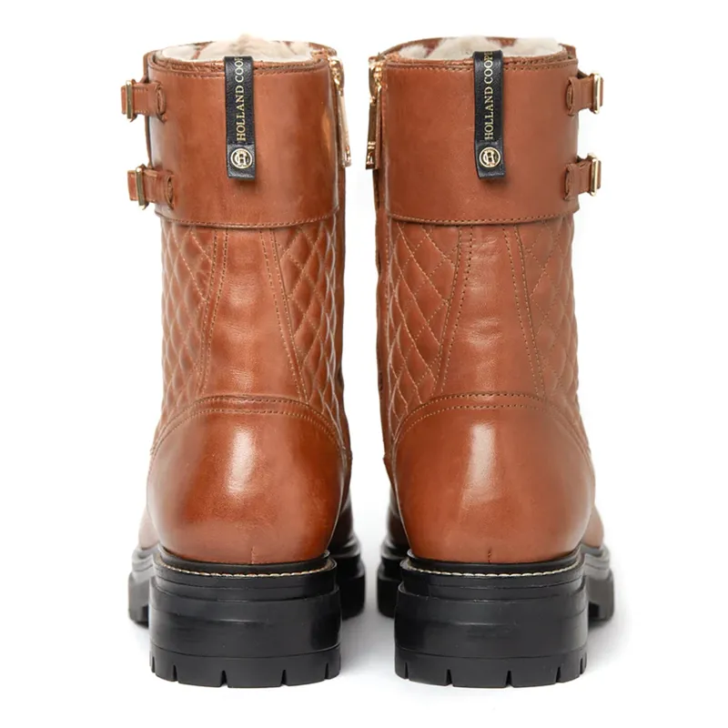 Holland Cooper Camden Biker Boot - Tan-2